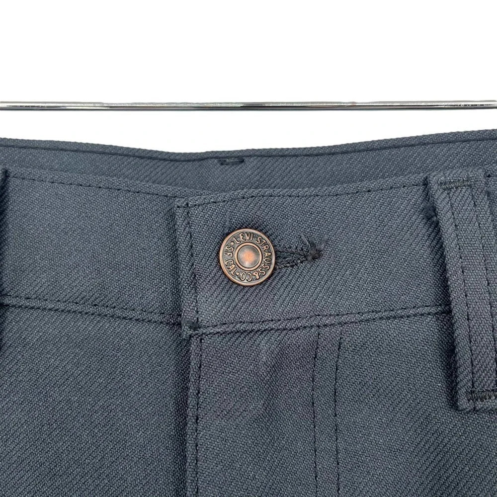 Vintage 1975 Levi’s Pants Dacron Straight Leg Black‎ Tab Gray 36x32